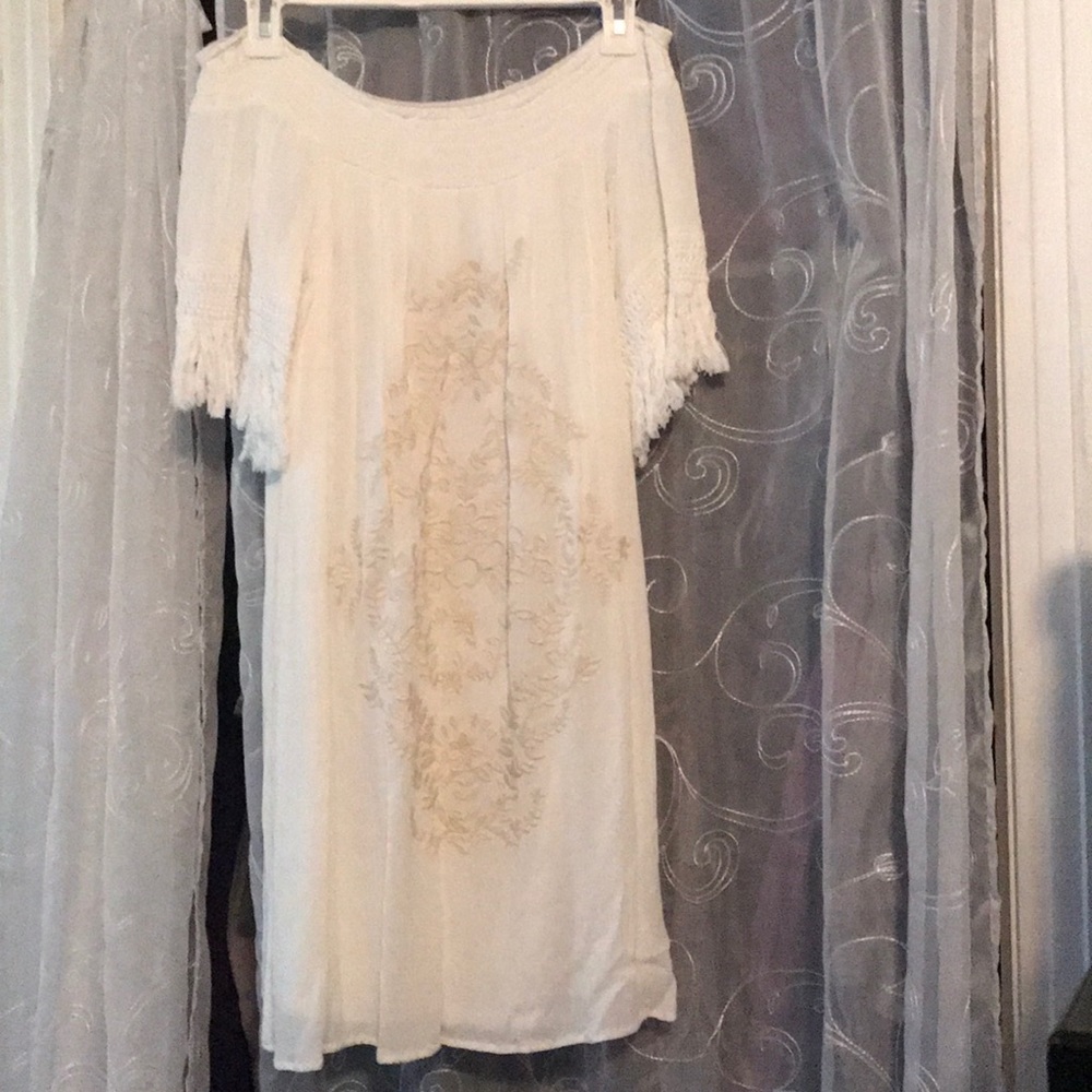 Off the shoulder boho dress